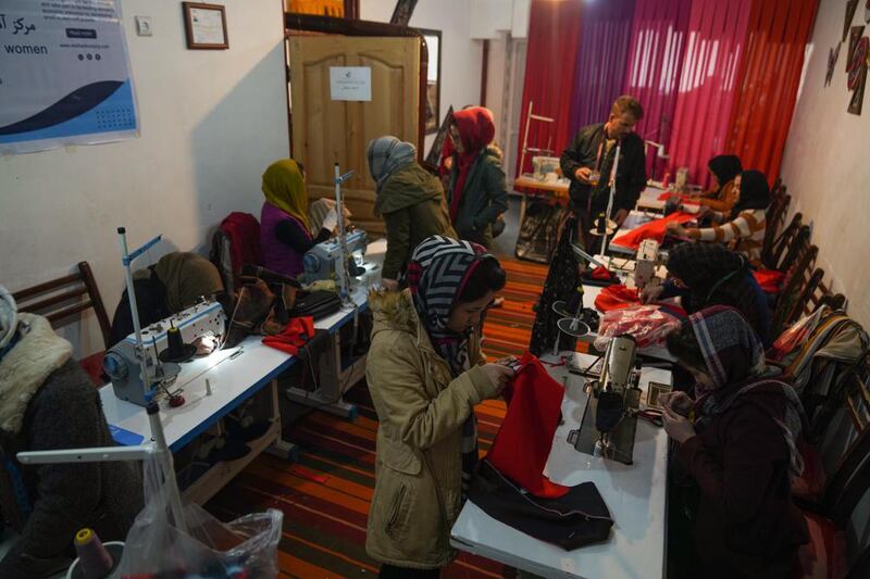 More than 500 girls at the centre are also learning to earn an income from making jewllery and other items from discarded ammunition