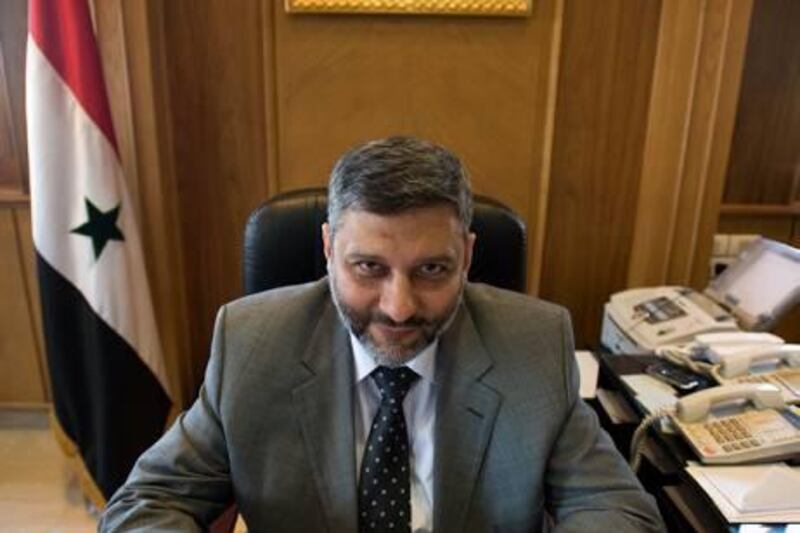 Mahmoud Abu Hudda Husseini, a Liberal Islamic reformer and former head of the powerful religious endowments office in Aleppo, photographed in his offices in the city in May, six months before being replaced. No formal explanation was given for his departure from the job, but his vigorous anti-corruption and liberalising campaigns made him many enemies in the conservative Syrian city. 