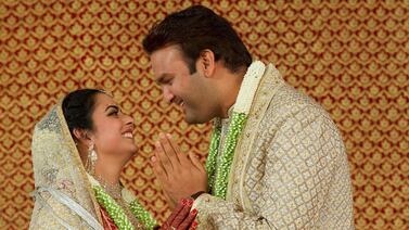 Isha Ambani's marriage to Anand Piramal in 2018 reportedly cost 7 billion rupees. Reuters