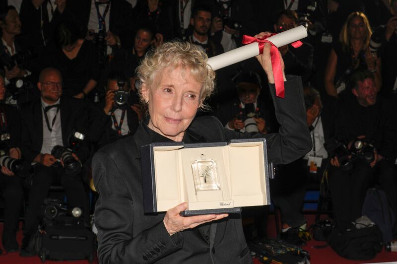 Claire Denis, winner of the Grand Prix for 'Stars at Noon'. AP