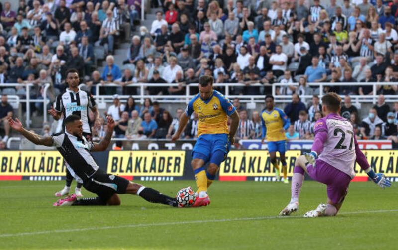 Adam Armstrong - 6: Up against his former club, attacker pulled early chance wide from edge of area. Fouled in box by Lascelles just as he was shooting at goal that earned Saints’ their late penalty. Getty