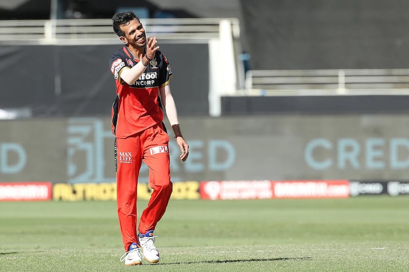 Yuzvendra Chahal of Royal Challengers Bangalore during match 33 of season 13 of the Dream 11 Indian Premier League (IPL) between the Rajasthan Royals and the Royal Challengers Bangalore held at the Dubai International Cricket Stadium, Dubai in the United Arab Emirates on the 17th October 2020.  Photo by: Ron Gaunt  / Sportzpics for BCCI