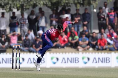 A host of talented players from Associate teams, such as Sandeep Lamichhane, will unfortunately not be seen at the 2019 World Cup. Pawan Singh / The National