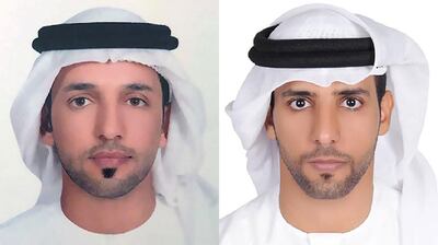 Sultan Saif Al Neyadi, a doctor of information technology, left, and Hazza Al Mansouri, a military pilot, are the first Emirati astronauts. 