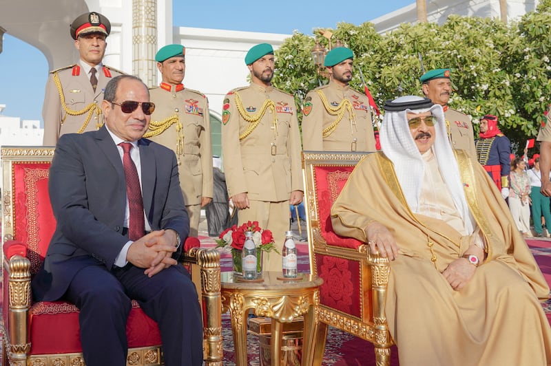 The two-day visit to Oman and Bahrain came after a series of meetings between Mr El Sisi and the leaders of Bahrain, Jordan and Saudi Arabia. Reuters