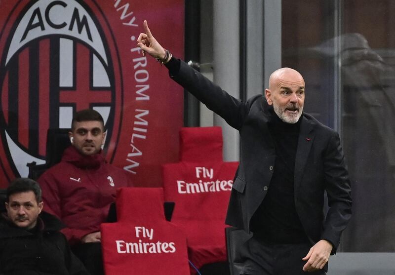 AC Milan manager Stefano Pioli. EPA