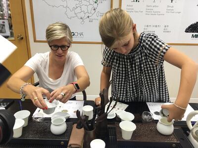 A tea workshop in session at MingCha. Courtesy Ronan O’Connell