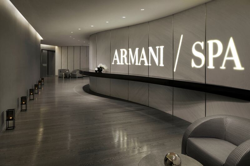 The spa at Armani Hotel Dubai. Courtesy Armani