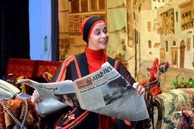 Maisah Sobaihi in Head Over Heels in Saudi Arabia, at this year's Edinburgh Fringe. Edinburgh Festival