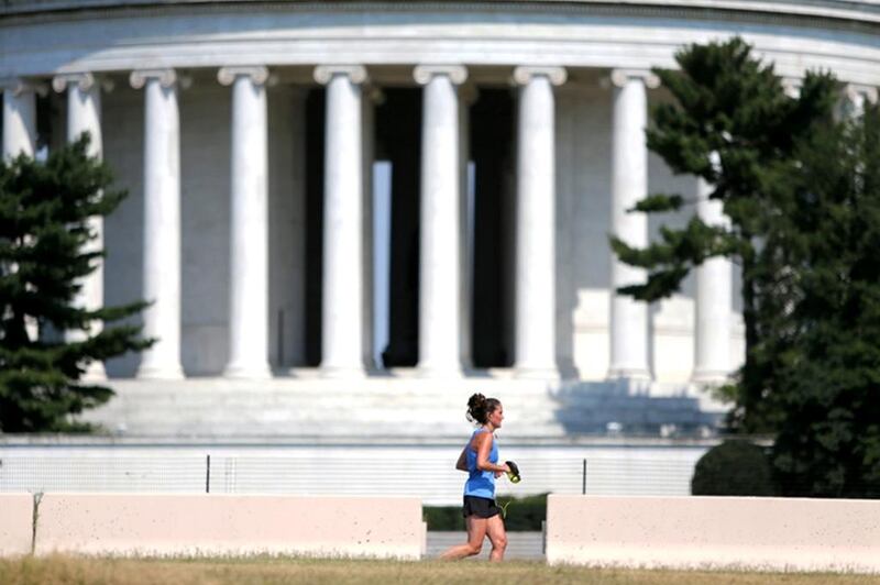 The Nation's Triathlon in Washington DC takes participants past many famous landmarks. Courtesy Andrew Raine