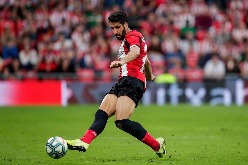 BILBAO, SPAIN - FEBRUARY 2: Raul Garcia of Athletic Bilbao during the La Liga Santander  match between Athletic de Bilbao v Getafe at the Estadio San Mames on February 2, 2020 in Bilbao Spain (Photo by David S. Bustamante/Soccrates/Getty Images)