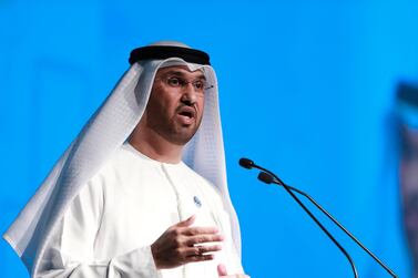 Sultan Ahmed Al Jaber, UAE Minister of State and Adnoc Group chief executive, says Ruwais will become home to a major manufacturing ecosystem. Victor Besa / The National