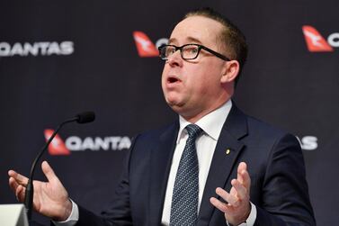 Qantas Airways chief executive Alan Joyce - the pandemic has cost the airline A$4 billion in revenue in the last fiscal year as it warns that international travel would not resume before the middle of 2021. AP 