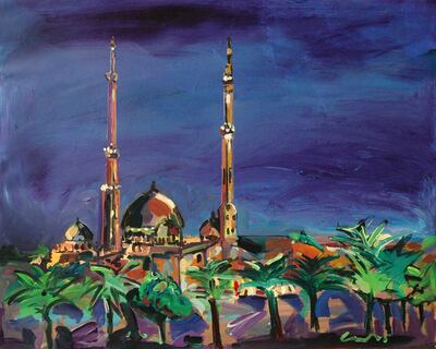 See the exhibition Sinyar, a celebration of the relationship between the UAE and France. Pictured: Jumeirah Mosquee Dubai by Claude Guenard. Alliance Francaise Dubai