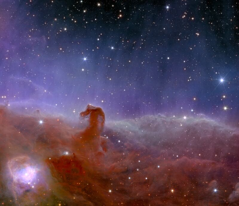 A panoramic view of the Horsehead Nebula, captured by the European Space Agency's Euclid telescope. All photos: AP