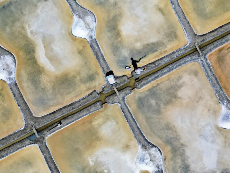 Salt harvesting in France. Salt substitutes, in which a proportion of sodium chloride is replaced with potassium chloride, are known to help to lower blood pressure. Reuters
