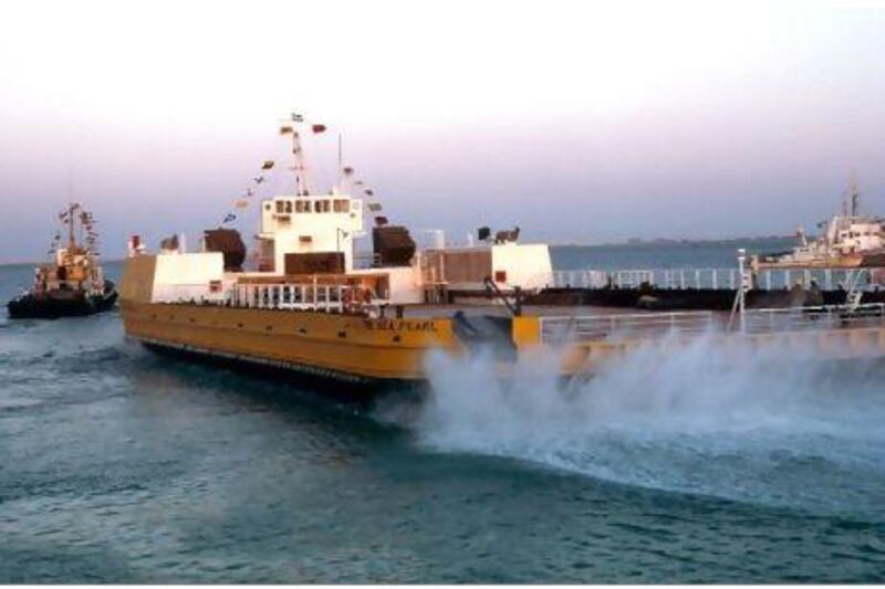 The Sea Pearl Hoverbarge was built by the British firm Mackace Ltd.
Courtesy Mackace Ltd