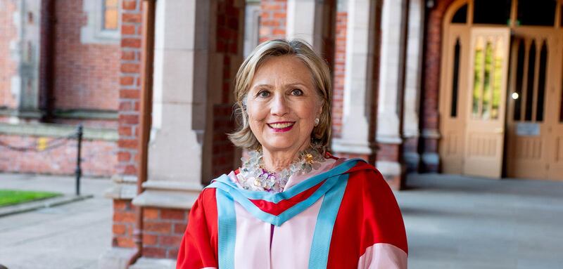 Former US Secretary of State Hillary Clinton is the new chancellor of Queen’s University Belfast. Courtesy: Queen’s University Belfast. 