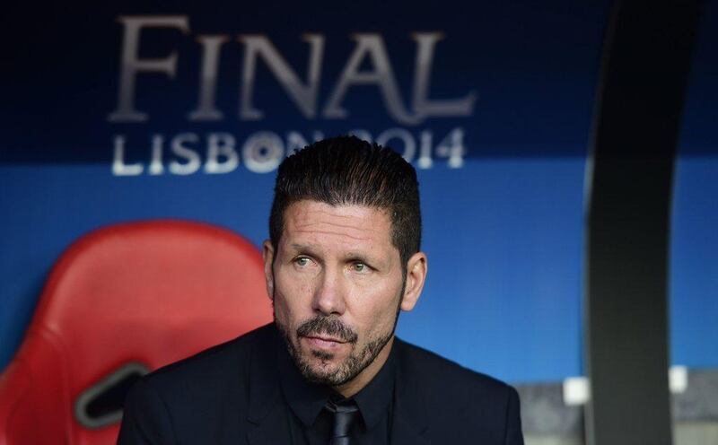 Atletico Madrid manager Diego Simeone looks on during the Champions League final. Javier Soriano / AFP / May 24, 2014 
