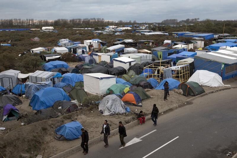 The Jungle migrant camp in Calais, France. Stephen Lock for The National