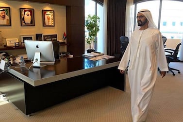 Sheikh Mohammed bin Rashid  made a surprise visit to a number of Government departments on Sunday. Dubai Media Office