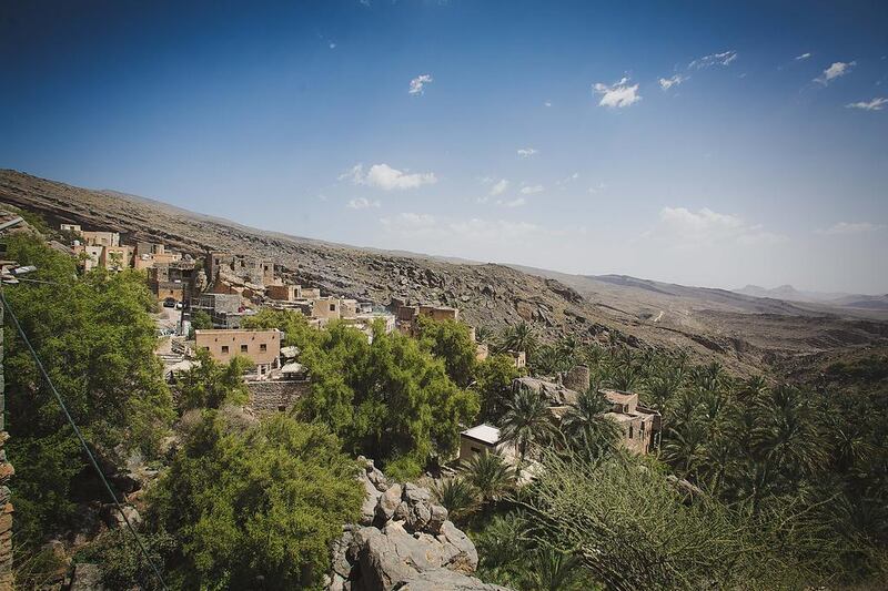 Misfat Al Abriyeen is a traditional village of multi-story mud houses in the Hajjar mountains north of Nizwa. Ania James for The National