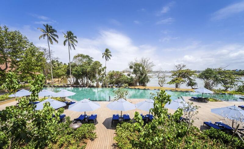 The swimming pool at Anantara Kalutara Resort, Sri Lanka. Courtesy Anantara Kalutara Resort