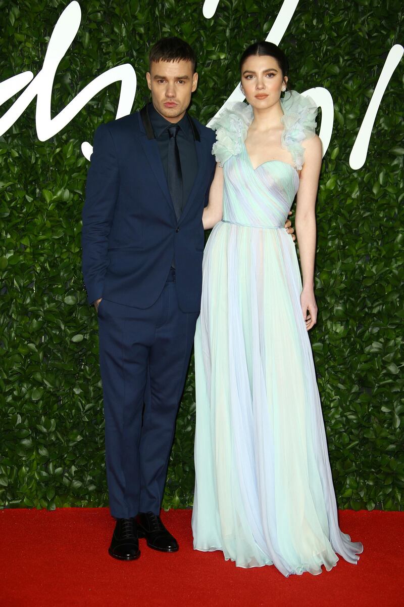 Liam Payne and Maya Henry arrive at the 2019 British Fashion Awards in London on December 2, 2019. AP