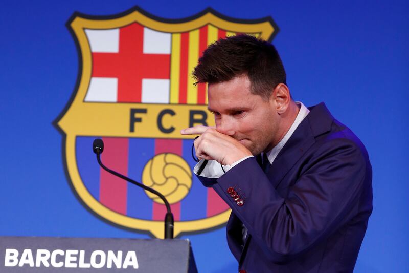 Lionel Messi left Barcelona after a more than 20-year association with the Spanish football club. AP Photo