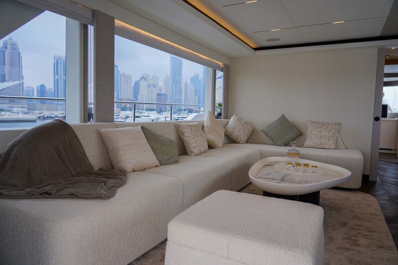 Luxury is the name of the game on board the superyachts at Dubai International Boat Show