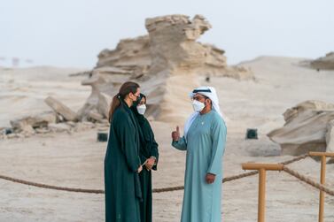 Sheikh Hamdan bin Zayed toured the nature spot which is set to be a popular tourist attraction. Photo; Wam