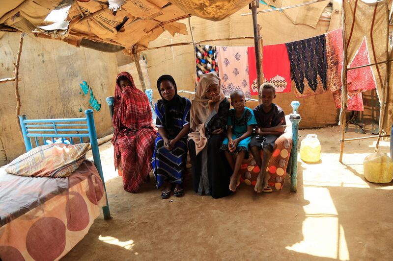 Hundreds of South Sudanese refugees are now living in tents at the Al Takamol camp.