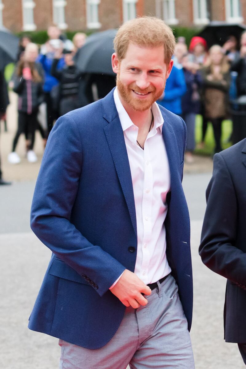 Britain's Prince Harry, Duke of Sussex, arrives at the Sentebale Audi Concert at Hampton Court Palace in London. The concert aims to raise awareness and funds for Sentebale, a charity founded by the Duke of Sussex and Prince Seeiso of Lesotho, to support children and young people affected by HIV and AIDS in Lesotho, Botswana and Malawi.  EPA