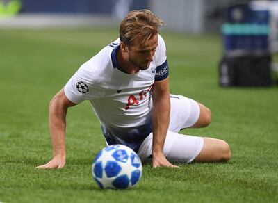 Soccer Football - Champions League - Group Stage - Group B - Inter Milan v Tottenham Hotspur - San Siro, Milan, Italy - September 18, 2018   Tottenham's Harry Kane in action   REUTERS/Alberto Lingria