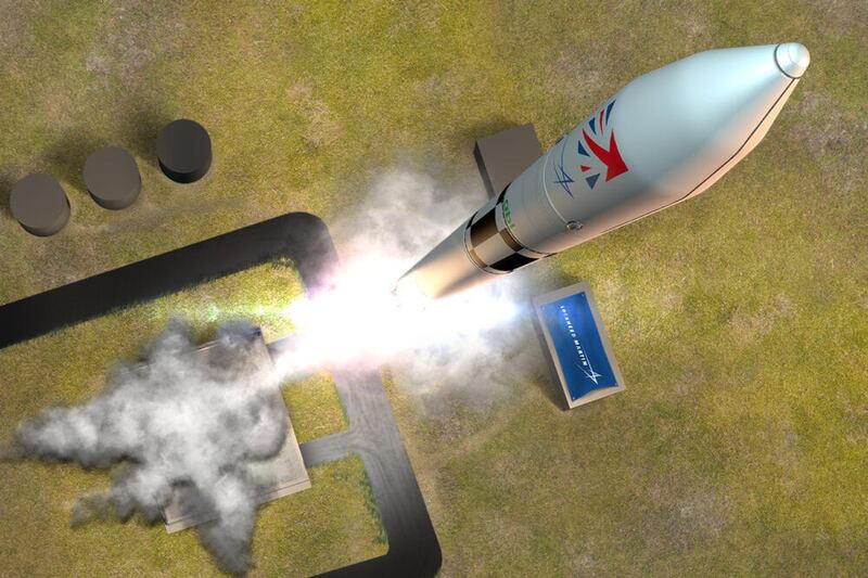 An illustration of the UK Pathfinder Rocket launch. Photo: Lockheed Martin