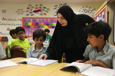 The government wants to see more Emiratis teaching in private schools. Fatima Al Marzooqi / The National
