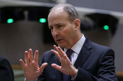Micheal Martin, Ireland's foreign minister, during a foreign affairs council at the European Union (EU) Council headquarters in Brussels, Belgium on Monday. Photo: Bloomberg