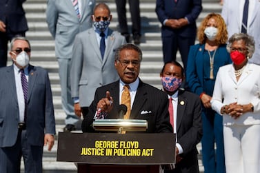 Representative Emanuel Cleaver speaks during a news conference ahead of the House vote on the George Floyd Justice in Policing Act of 2020. AP Photo