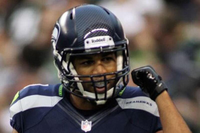 Golden Tate celebrated wildly after it was ruled he caught the winning touchdown for the Seattle Seahawks at the game's end.