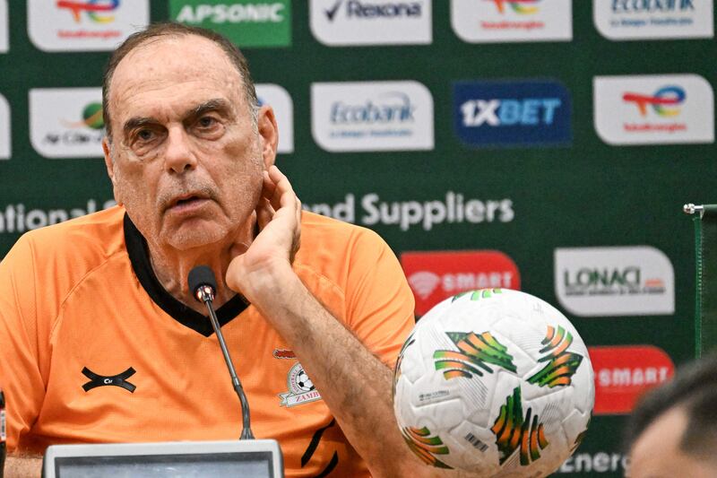 Zambia coach Avram Grant in San Pedro ahead of the Afcon match against Morocco where his side need a win to guarantee progress to the last 16. AFP