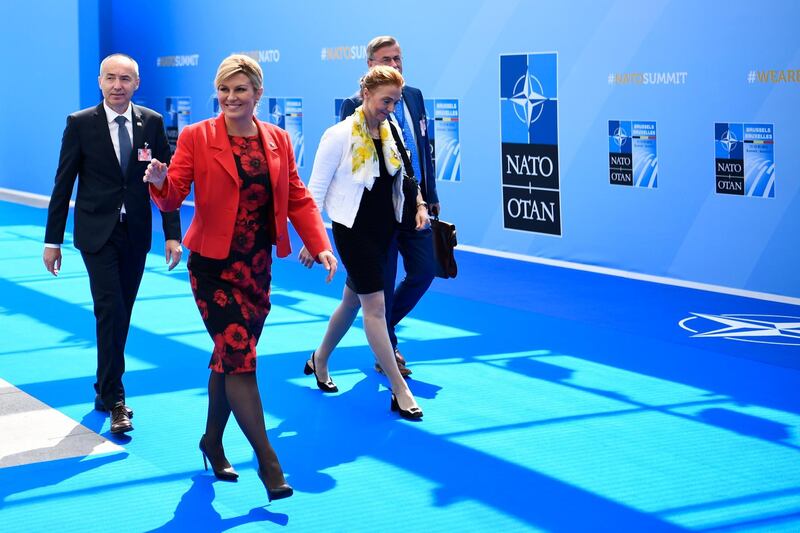 Croatia's president Kolinda Grabar-Kitarovic. EPA
