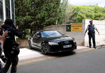 Colombian singer Shakira Mebarak leaves the court after testifying for tax fraud in Esplugues de Llobregat in the outskirts of Barcelona, Spain June 6, 2019. REUTERS/Albert Gea
