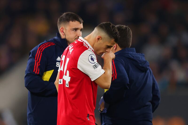 Granit Xhaka – 5. Replaced with barely 15 minutes on the clock, seemingly because of illness. The tussling midfielder is undoubtedly made of strong stuff and tried to play on, but he looked far from at his best as he trudged off. Getty
