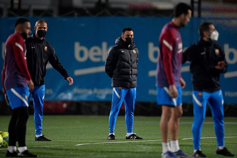 Barcelona's Spanish coach Xavi. AFP