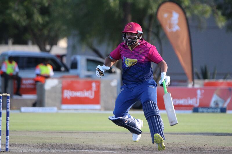 UAE's Rameez Shahzad scored a match-winning fifty against Canada in their Cricket World Cup Qualifier Play-off. Jan Willem Prinsloo for The National