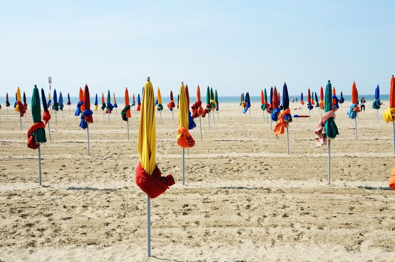 Deauville beach in France. Photo by Adam Batterbee