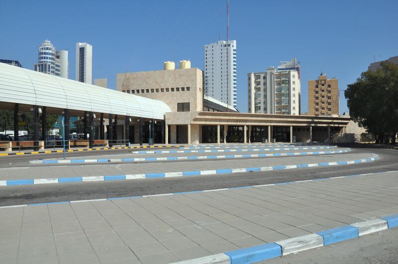 Baloush Bus Terminal, Kuwait City, 1984-8. INCO, L. Chyczewski, Anna Wisniowska, Krzysztof Wisniowski. Photo by L. Stanek, 2014.