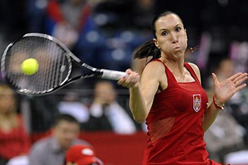 Serbia's Jelena Jankovic, who resides in Dubai, is in the same half of the draw as Svetlana Kuznetsova.