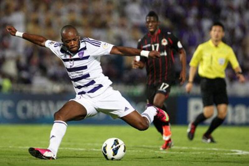 The UAE international set up Jires Kembo-Ekoko, above, for the first Al Ain goal to level the game.