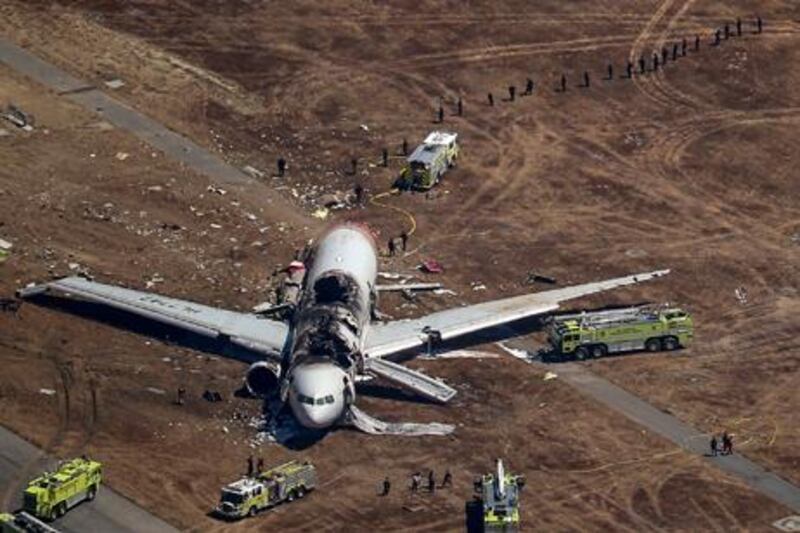 The plane, with 307 people on board, crashed and burst into flames as it landed at San Francisco International Airport